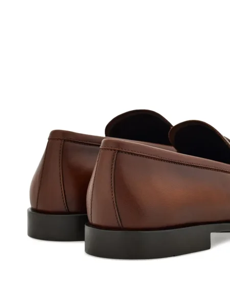 Pantofi loafer Ferragamo cu cataramă maro