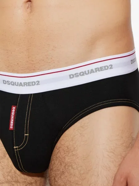 Chiloți Dsquared2 cu autograf negru