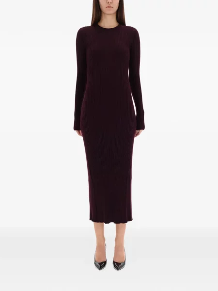 Rochie midi Helmut Lang până la genunchi de costum roșu