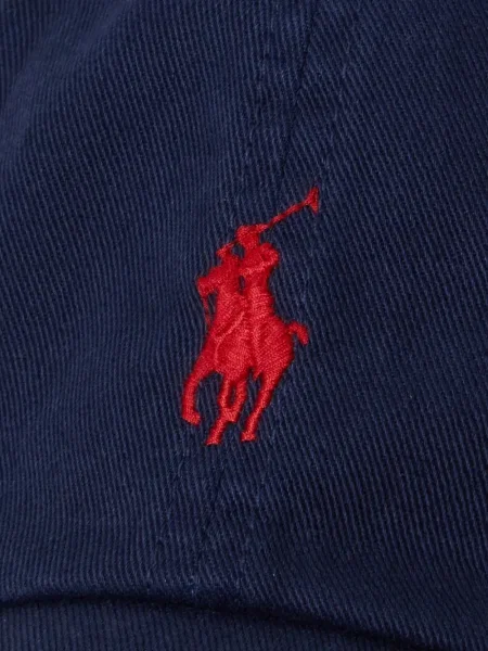 Μικρός κασκέτο Polo Ralph Lauren με χαμηλή μέση υφαίνω διαγωνίως πράσινο