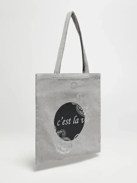 Shopperka Marisse z nadrukiem czarna