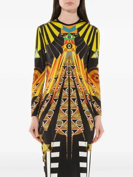 Rochie midi Givenchy cu imagine negru