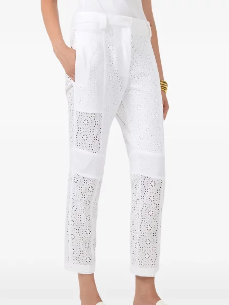 Pantaloni Barbara Bui cu broderie alb