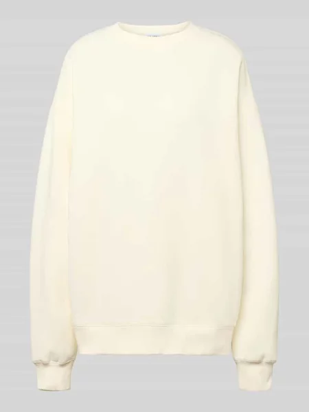 Bluza z okrągłym dekoltem model ‘Good Karma’ Oh April biała