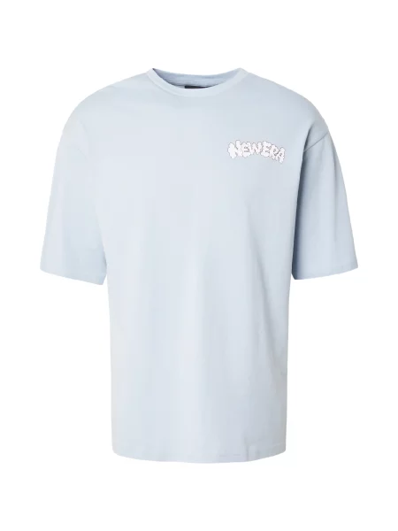 NEW ERA Tricou albastru pastel / galben / negru alb