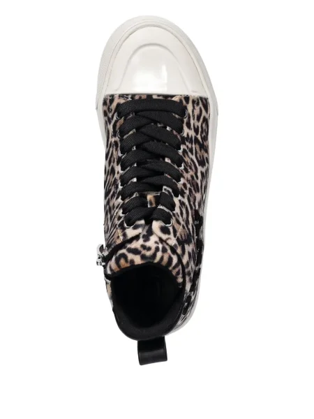 Sneakerși Dkny cu imagine cu model leopard maro