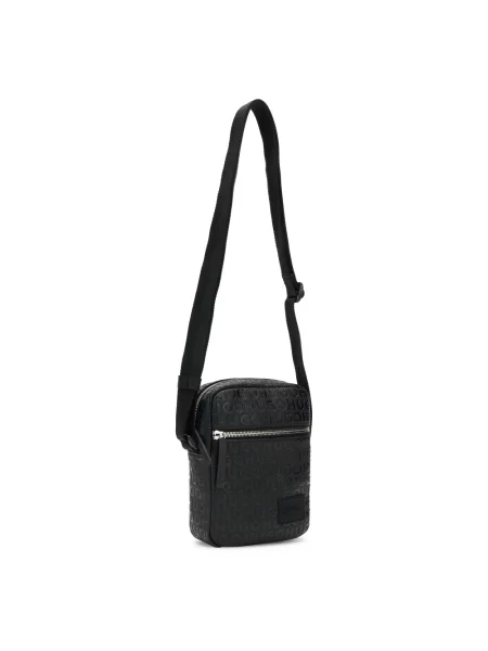 Torba crossbody Hugo skórzana czarna