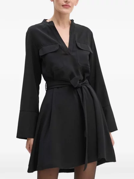Cu centură rochie mini Silvian Heach negru
