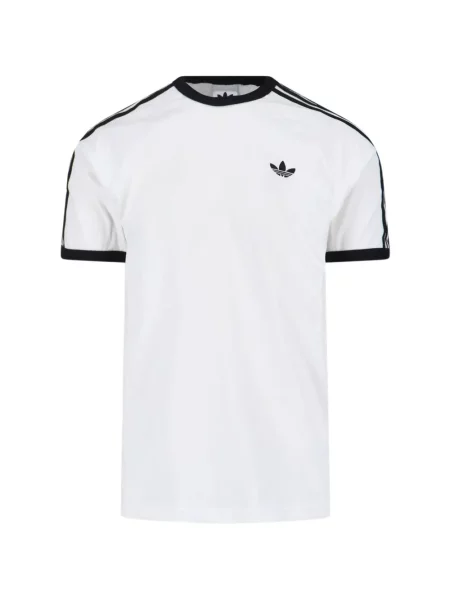 Tricou cu dungi Adidas din fleece cu glugă albastru