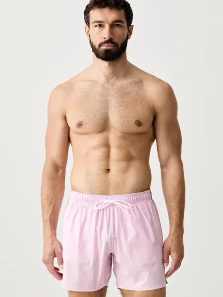 BOSS pantaloni scurți de baie bărbați Iconic roz