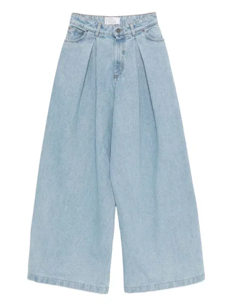 Szerokie jeansy Giuseppe Di Morabito plisowane niebieskie