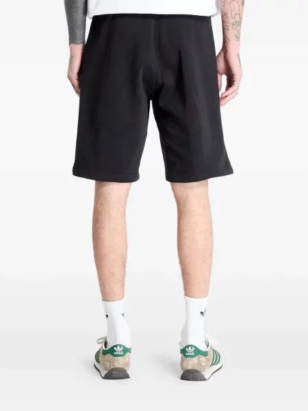 Prugaste kratke hlače Adidas s autogramom crvena