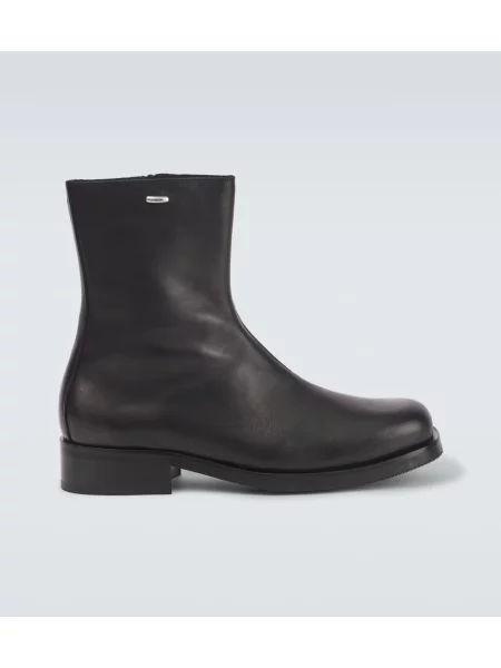 Botine chelsea Our Legacy din piele negru