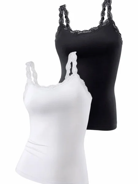 LASCANA Maiou negru alb