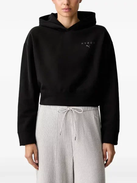 Hanorac cu glugă Puma cu imagine negru