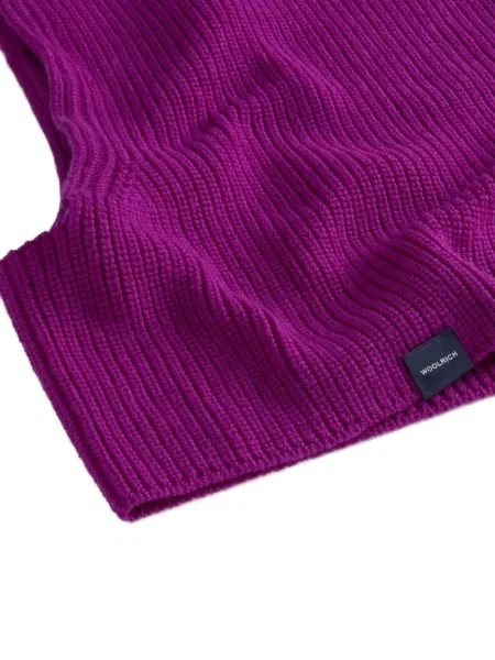 Căciulă Woolrich tricotate cu cordon violet