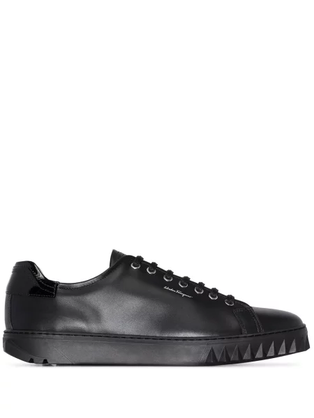 Sneakerși Salvatore Ferragamo din piele negru