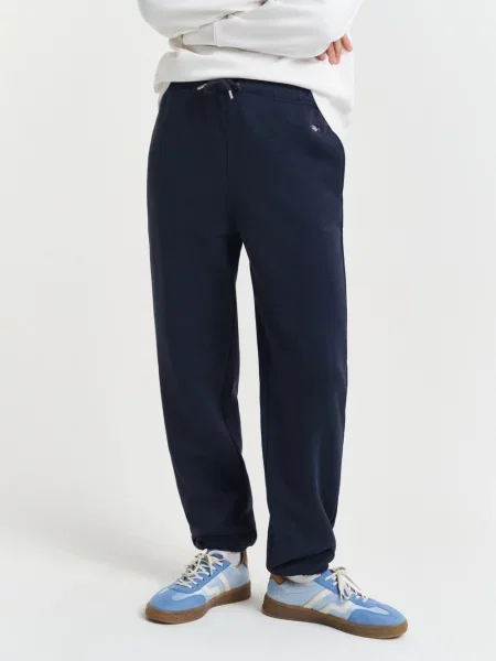 Gant spodnie do biegania Kobiety jednolity S niebieski