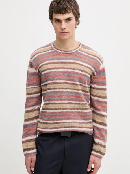 A.P.C. pulover cu lână pull hector portocaliu