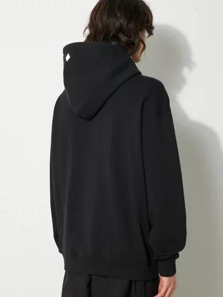 Свитер Marcelo Burlon с капюшоном с принтом черный