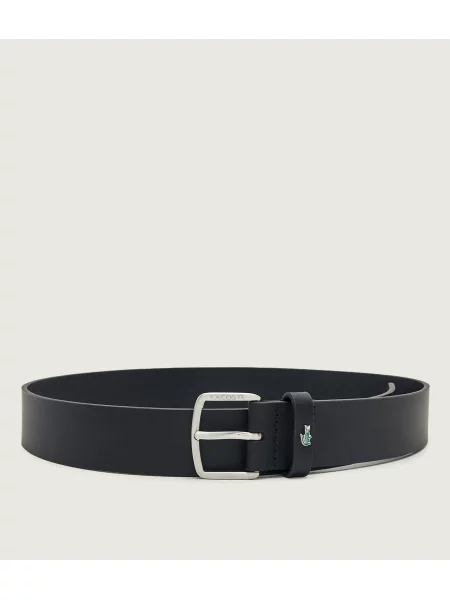 Lacoste Curea de piele negru