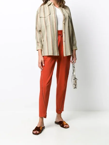 Pás kalhoty Issey Miyake Pre-owned oranžové