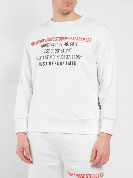 Світшот Just Before білий