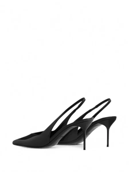 Pantofi cu toc Paris Texas slingback negru