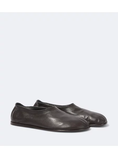 Chiloți Lemaire din piele slip-on maro