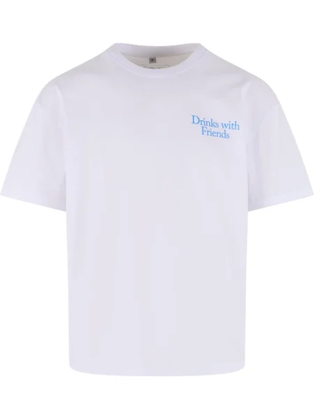 Mister Tee Tricou Choose Your Drink mai multe culori alb