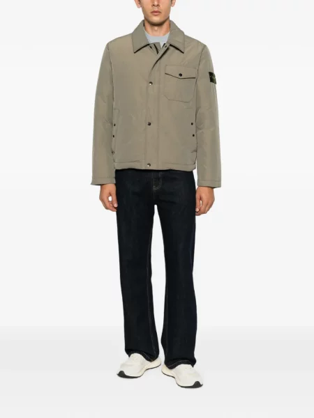 Geacă Stone Island cu strasuri verde