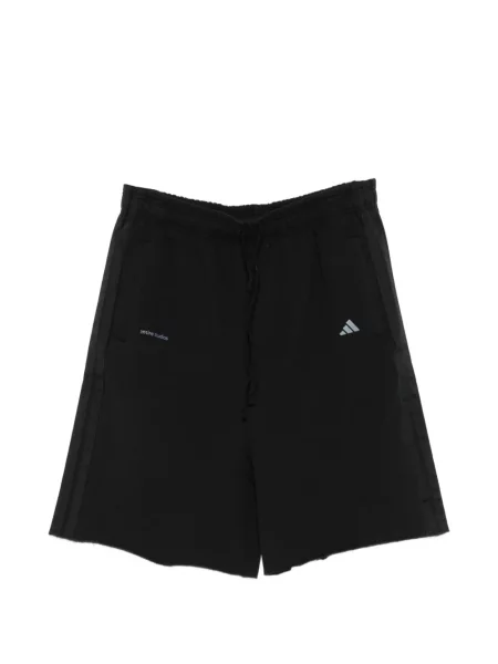 Csíkos rövidnadrág Adidas nyomtatás fekete