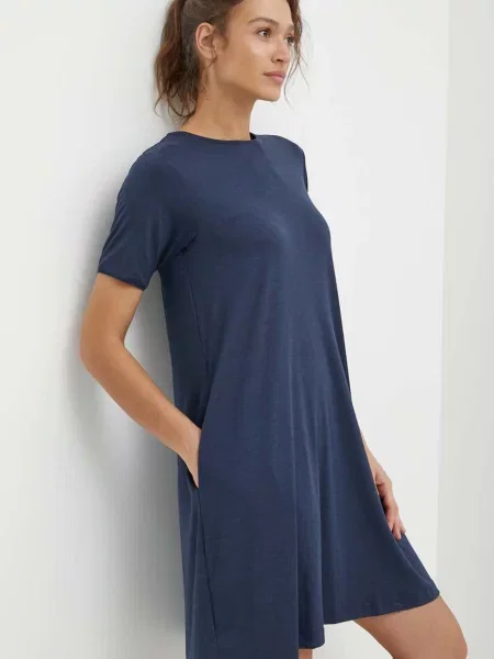 Jack Wolfskin rochie sport Travel marin mini oversize albastru