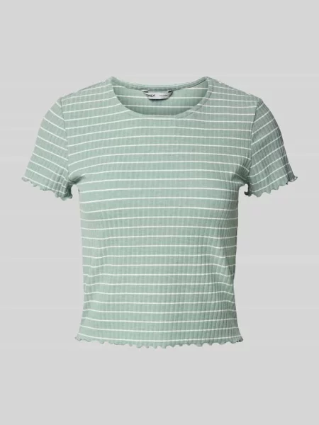 T-shirt o kroju slim fit z dodatkiem model ‘EMMA’ Only