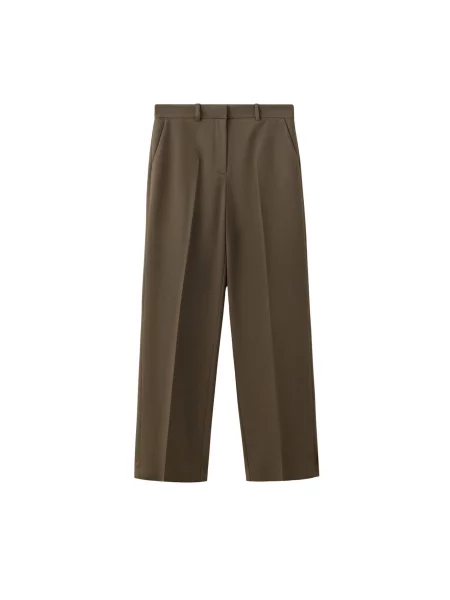 MANGO Pantaloni cu dungă BOREAL oliv
