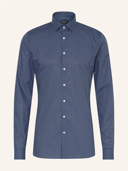 Olymp Koszula No. Six Super Slim blau granatowa