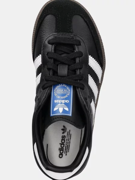 Adidas Originals Кожени маратонки SAMBA OG черно