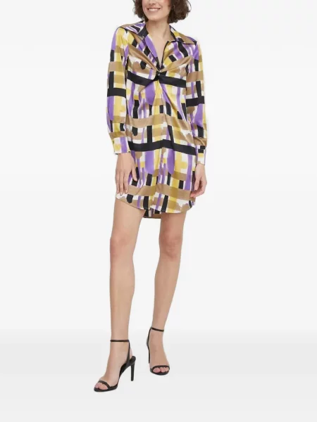 Rochie mini Sisley cu imagine violet