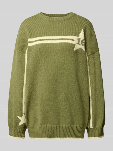 Sweter dzianinowy z okrągłym dekoltem model STAR' Daisy Street