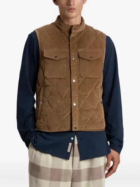 Vestă Woolrich de catifea cord maro