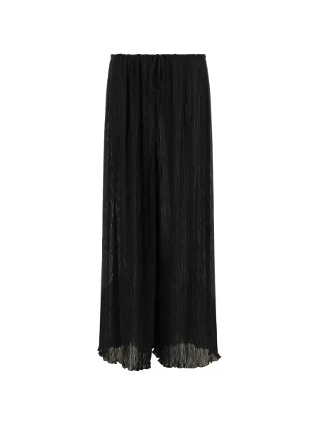 Spodnie Allis Beachwear ze sznurkiem czarne