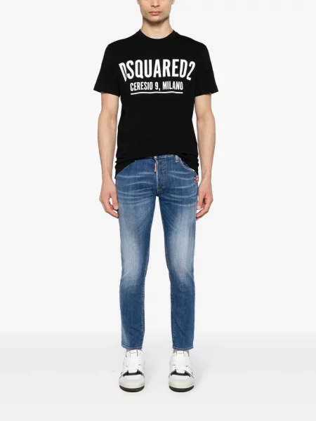 Jeansy dziecięce Dsquared2 niebieskie