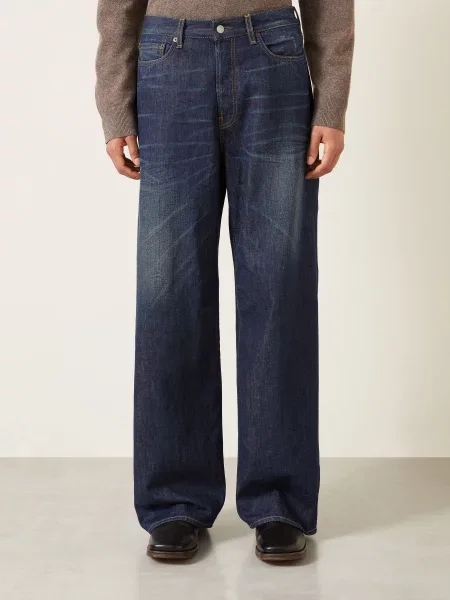 Acne Studios Džíny Zúžený Střih dark blue modré