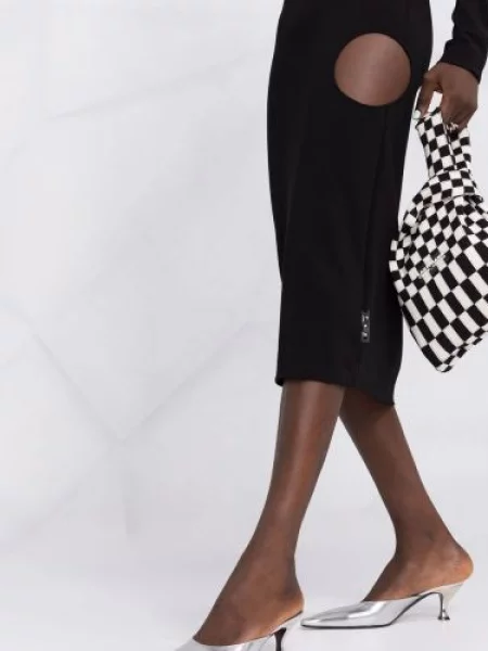 Pletené oblekové šaty Off-white bílé