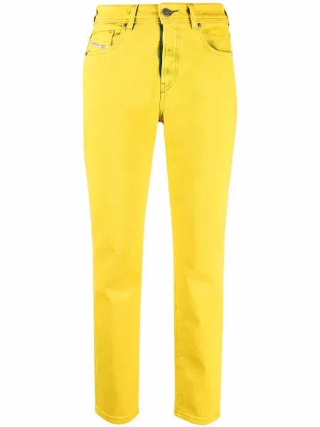 Blugi conici Diesel conici galben