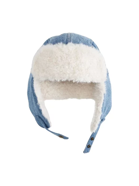Levi's czapka COZY TRAPPER niebieska