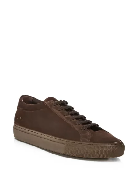 Sneakerși Common Projects din piele de căprioară maro