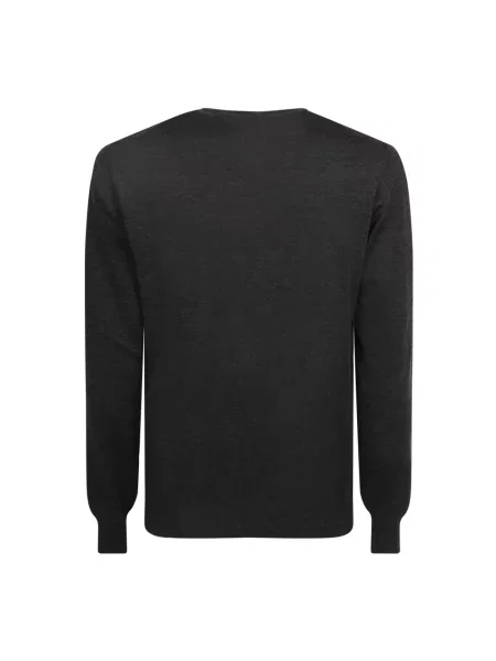 Sweter Dell'oglio wełniany szary