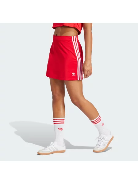 Adidas Trapézová sukně adicolor Červená bílá
