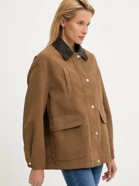 Куртка Answear.LAB перехідна oversize коричневий